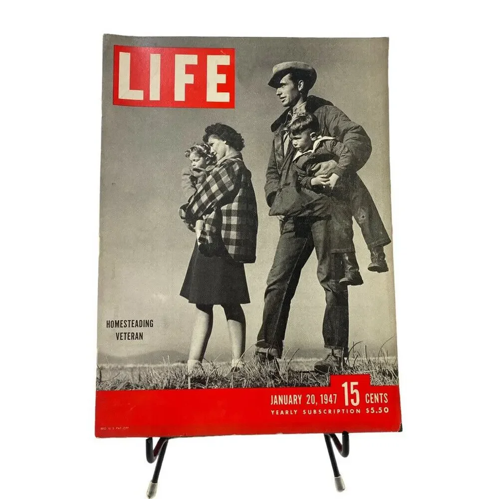 LIFE Magazine January 20 1947 Homesteading Veteran Dale Sprout Family Cover